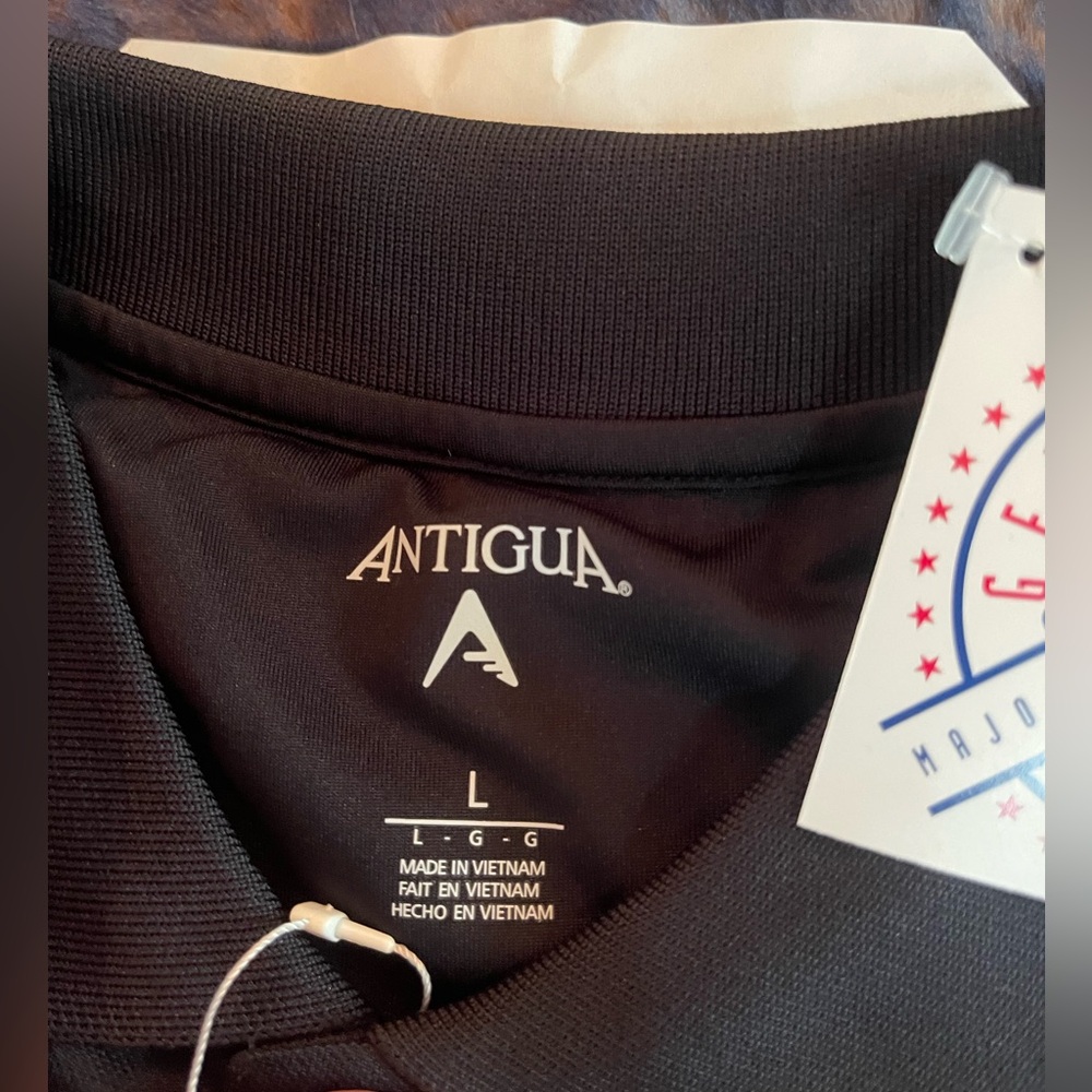 NEW Rare Men’s Antigua Black World Series SF Giants Champions Polo - Picture 5 of 12